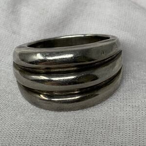 VTG Cartier Sterling Silver Ring Size 11 Trinity Style Rolling Triple Band Stack